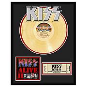 KISS Alive II Framed Gold Record